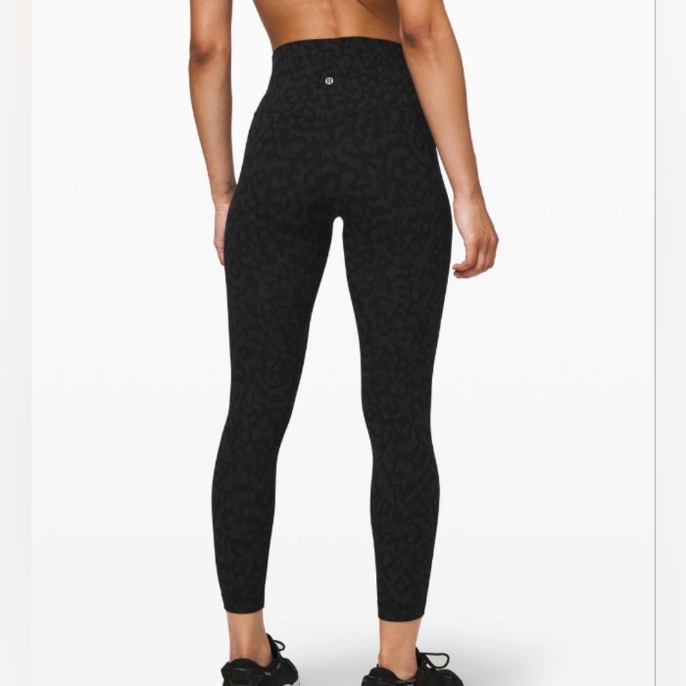 Lululemon Align Pant II 25" Formation Camo Deep Coal Multi sz 10